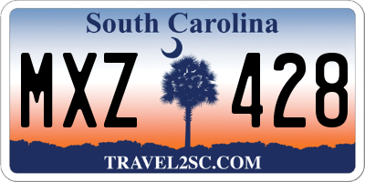 SC license plate MXZ428