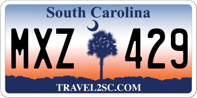 SC license plate MXZ429