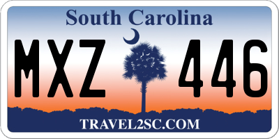 SC license plate MXZ446