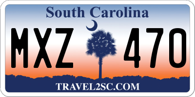 SC license plate MXZ470