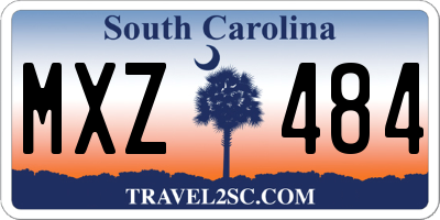 SC license plate MXZ484
