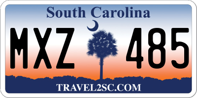 SC license plate MXZ485