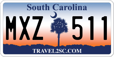 SC license plate MXZ511