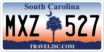 SC license plate MXZ527