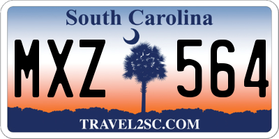 SC license plate MXZ564