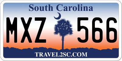 SC license plate MXZ566