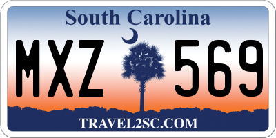 SC license plate MXZ569