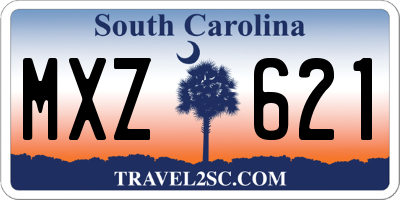 SC license plate MXZ621