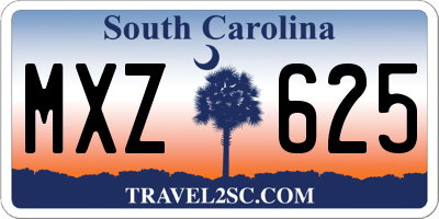 SC license plate MXZ625