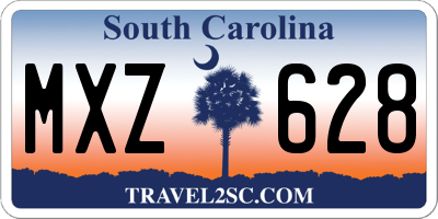SC license plate MXZ628