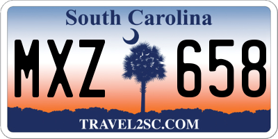 SC license plate MXZ658