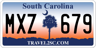 SC license plate MXZ679