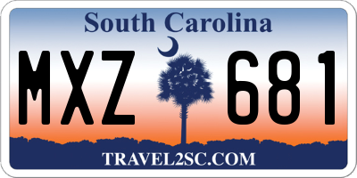 SC license plate MXZ681