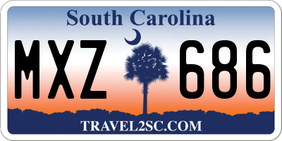 SC license plate MXZ686