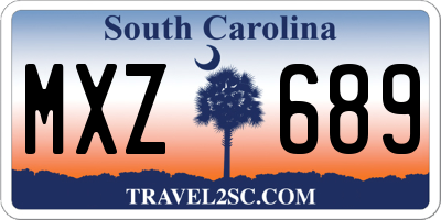 SC license plate MXZ689