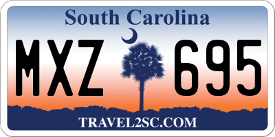 SC license plate MXZ695