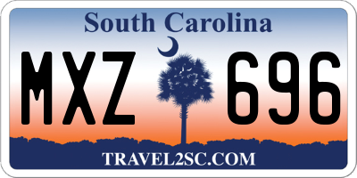 SC license plate MXZ696