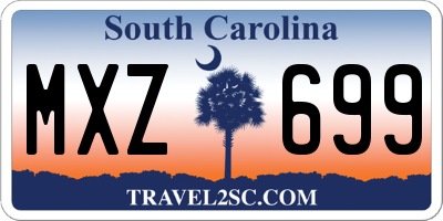 SC license plate MXZ699