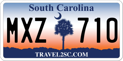 SC license plate MXZ710
