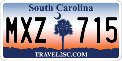 SC license plate MXZ715