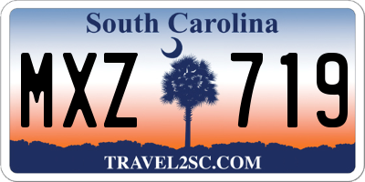 SC license plate MXZ719