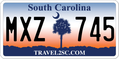 SC license plate MXZ745