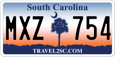SC license plate MXZ754