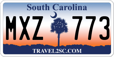 SC license plate MXZ773