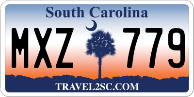 SC license plate MXZ779