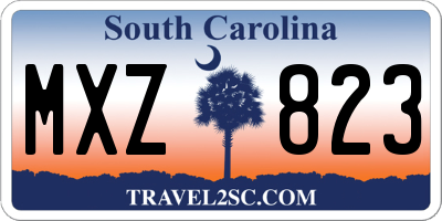 SC license plate MXZ823