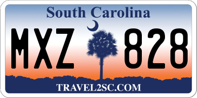 SC license plate MXZ828