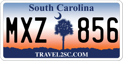 SC license plate MXZ856