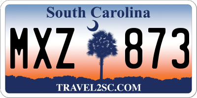 SC license plate MXZ873