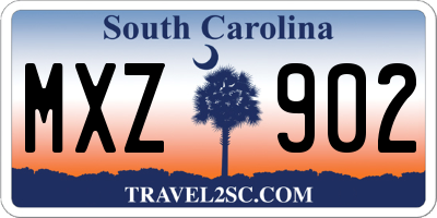 SC license plate MXZ902