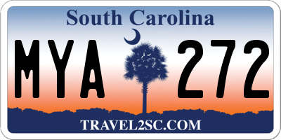 SC license plate MYA272