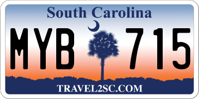 SC license plate MYB715