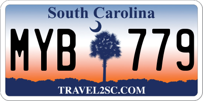SC license plate MYB779