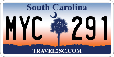 SC license plate MYC291