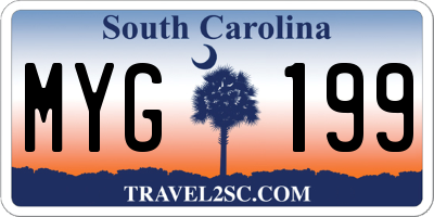 SC license plate MYG199