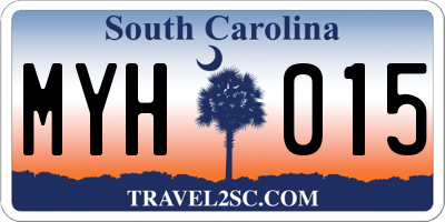 SC license plate MYH015
