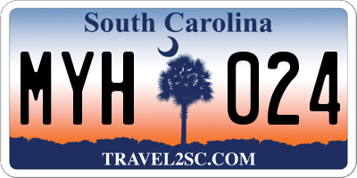 SC license plate MYH024