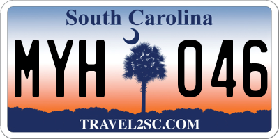 SC license plate MYH046