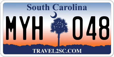 SC license plate MYH048