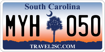 SC license plate MYH050