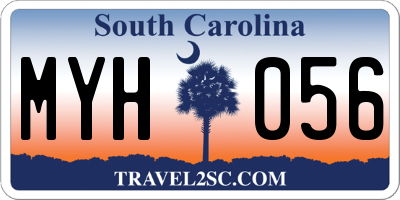 SC license plate MYH056