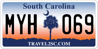 SC license plate MYH069