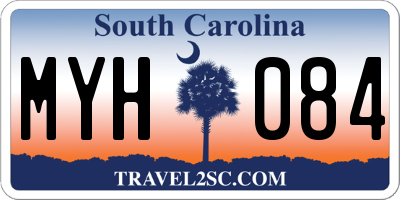 SC license plate MYH084