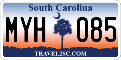 SC license plate MYH085