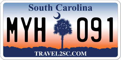 SC license plate MYH091