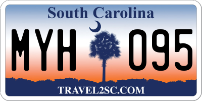 SC license plate MYH095